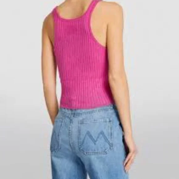 Guest in Residence - Ribbed Tank Top - Medium - Fuscia - Picture 2 of 12